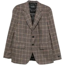 Клетчатая шерстяная куртка