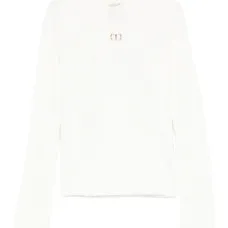 Свитер с высоким воротником и логотипом Свитер с высоким воротником и логотипом