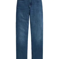 Прямые джинсы с завышенной талией