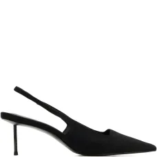 Туфли с заостренным носком и ремешком на пятке