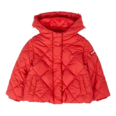 стеганая куртка с бантом