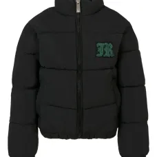 пуховик с нашивкой-логотипом