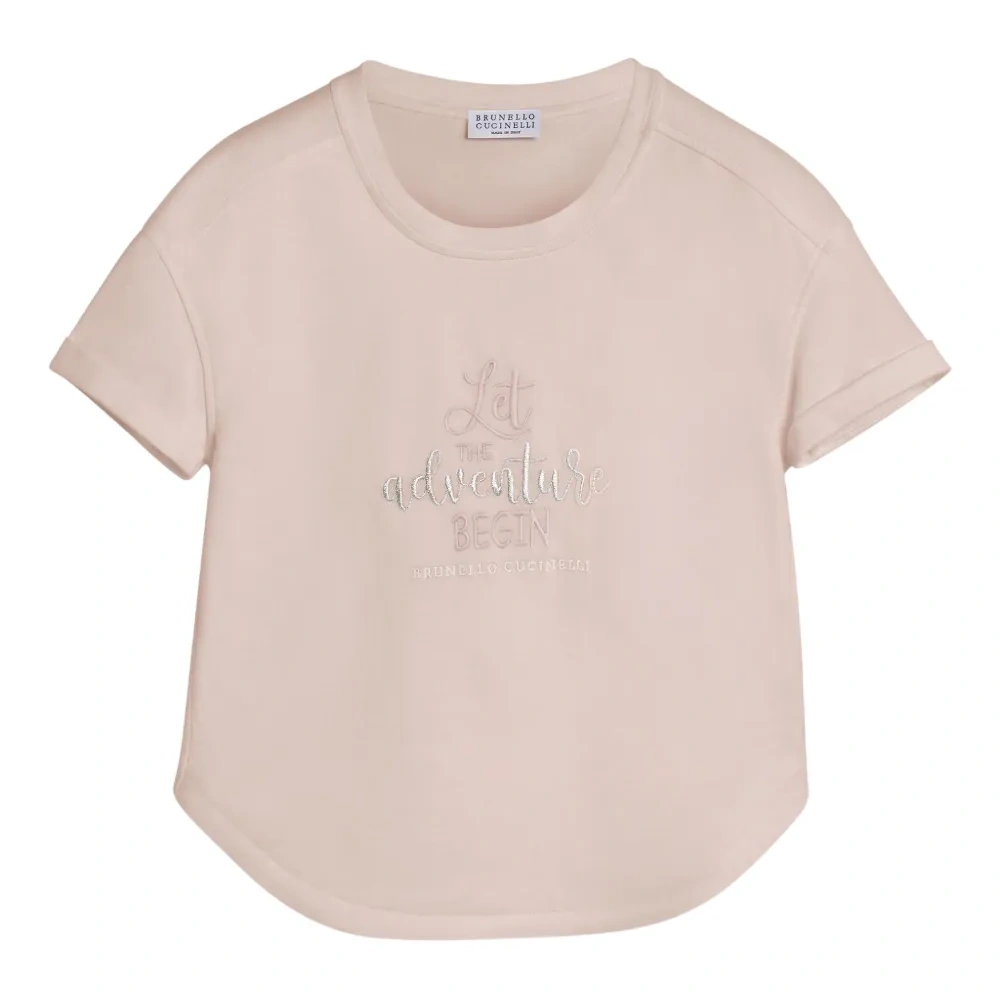 футболка с вышитой надписью