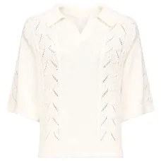 Футболка со вставками в технике кроше