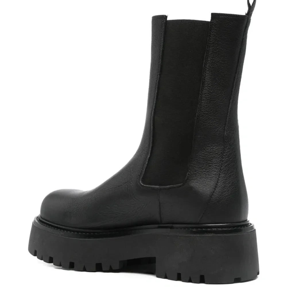 Ботинки на платформе с эластичными вставками