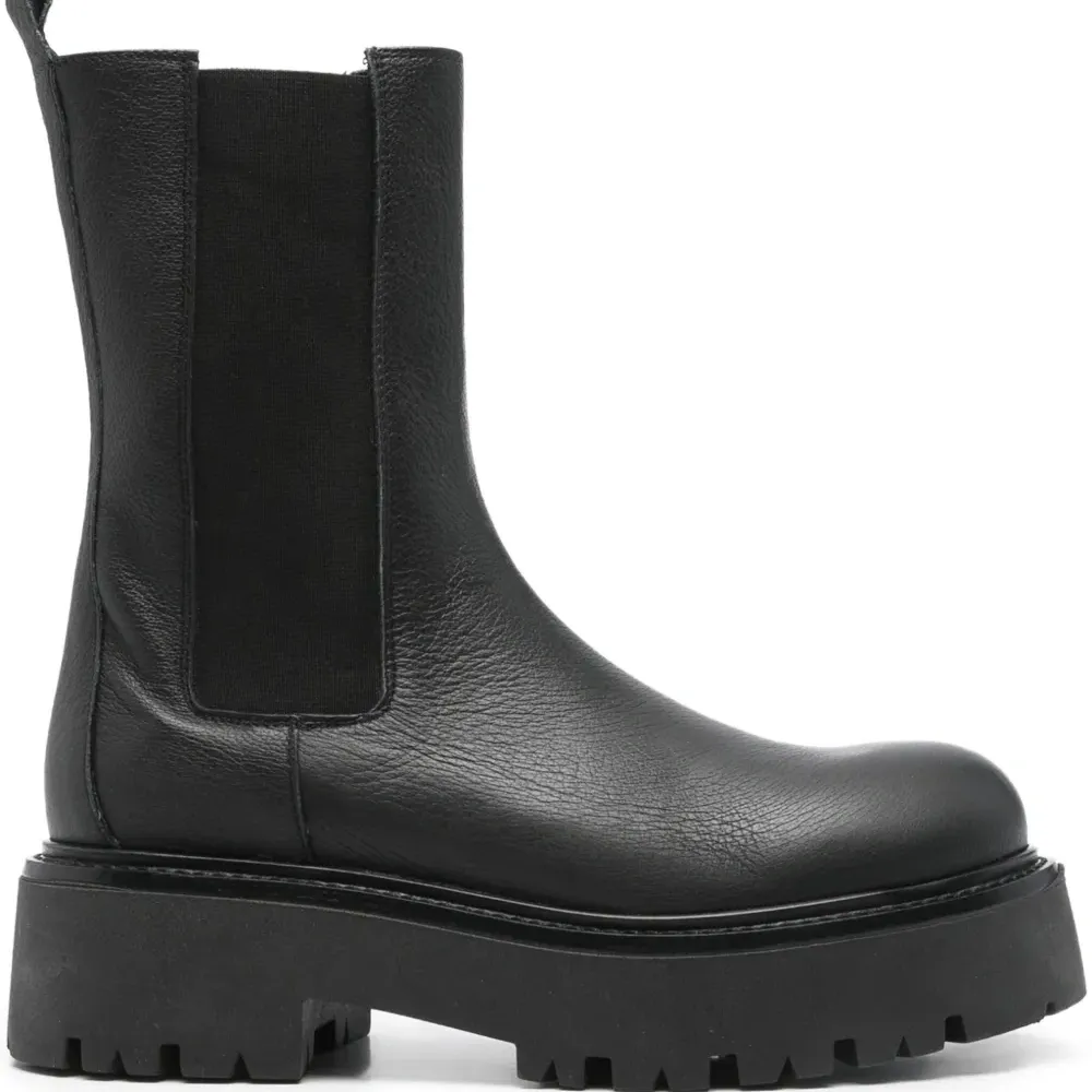 Ботинки на платформе с эластичными вставками