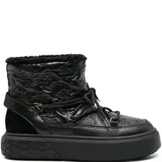 Стеганые ботинки на платформе