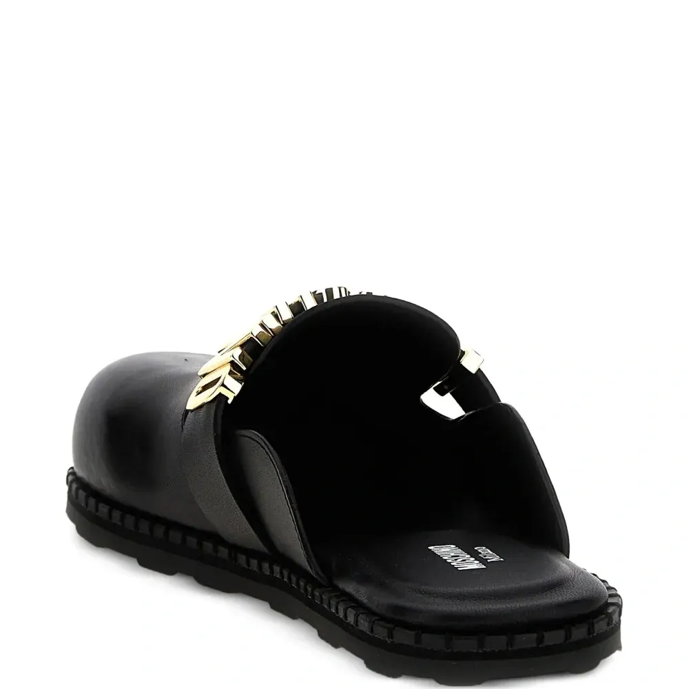 мюли с логотипом