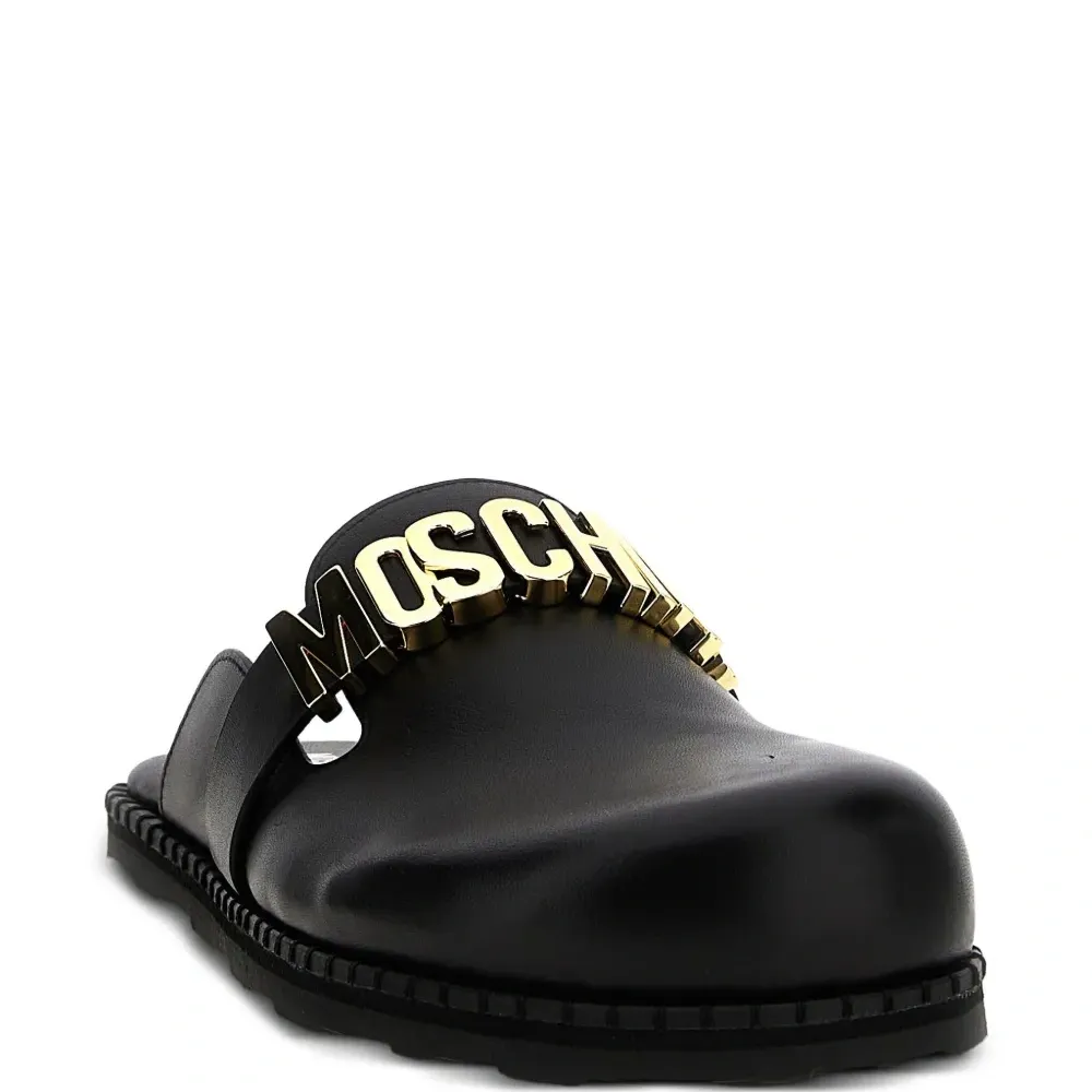 мюли с логотипом