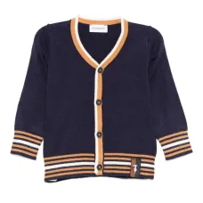 кардиган с отделкой в полоску кардиган с отделкой в полоску