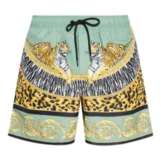 Плавки-шорты с кулиской и тигровым принтом