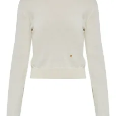 Шерстяной свитер с логотипом Шерстяной свитер с логотипом