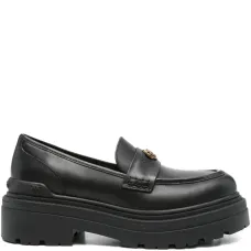 лоферы на платформе с логотипом