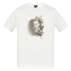 Футболка с цветочной вышивкой Футболка с цветочной вышивкой