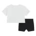 Комплект из топа и шортов с логотипом Комплект из топа и шортов с логотипом