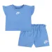 Комплект из футболки и шортов с вышитым логотипом