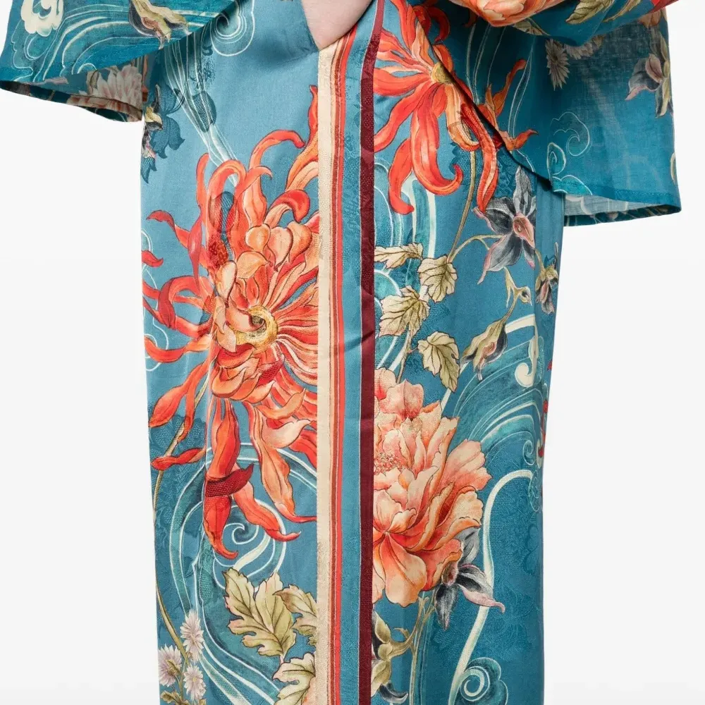 Брюки с цветочным принтом Брюки с цветочным принтом