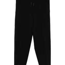 брюки с кулиской и вышитым логотипом