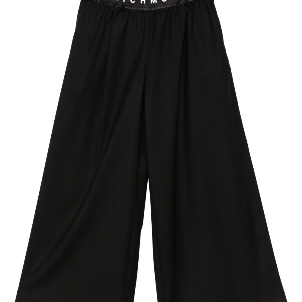 широкие брюки с логотипом