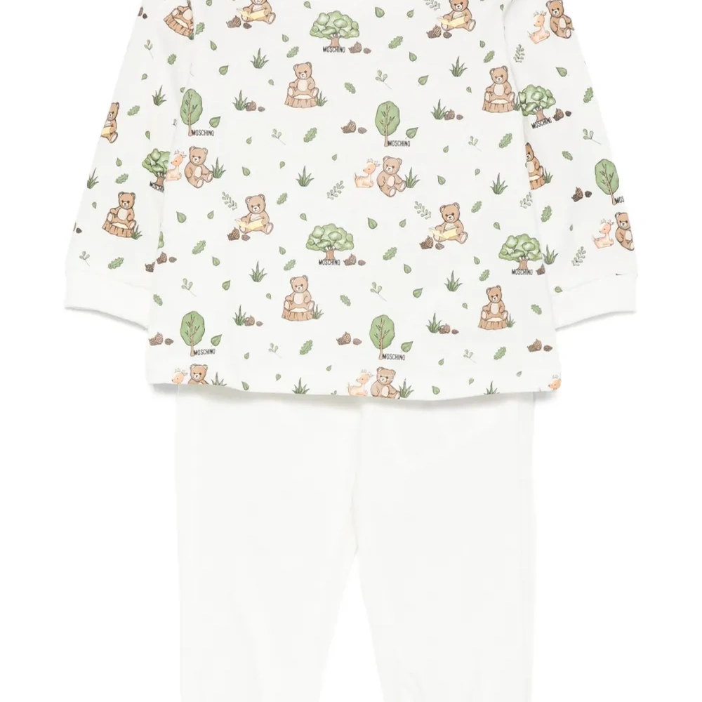 Комплект из топа и брюк с принтом