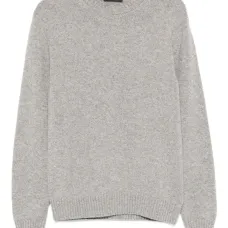 Шерстяной свитер с круглым вырезом