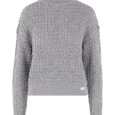 Свитер с высоким воротником и пайетками