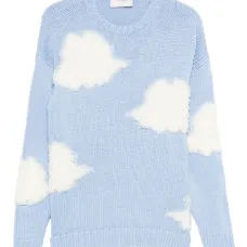 шерстяной свитер с аппликацией