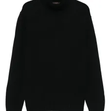 шерстяной свитер с высоким воротником