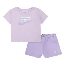 Комплект из футболки и шортов с вышитым логотипом