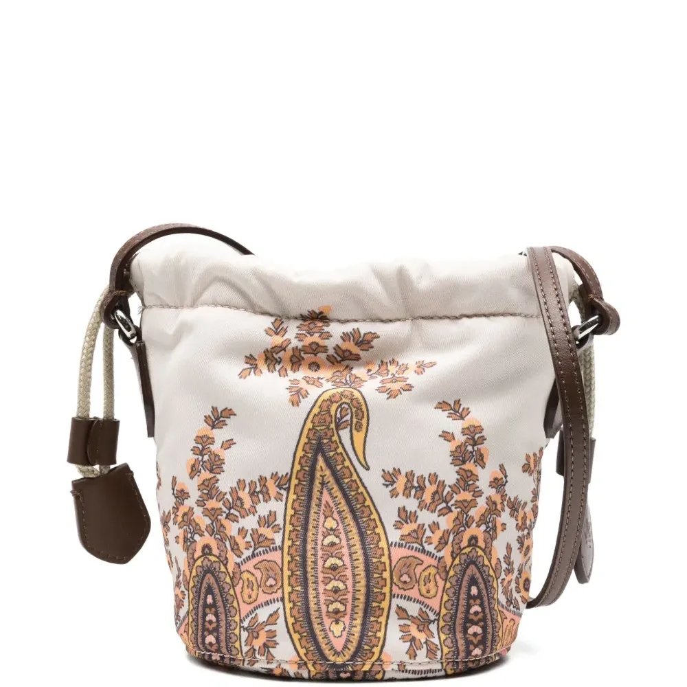 сумка на плечо с кулиской и принтом пейсли
