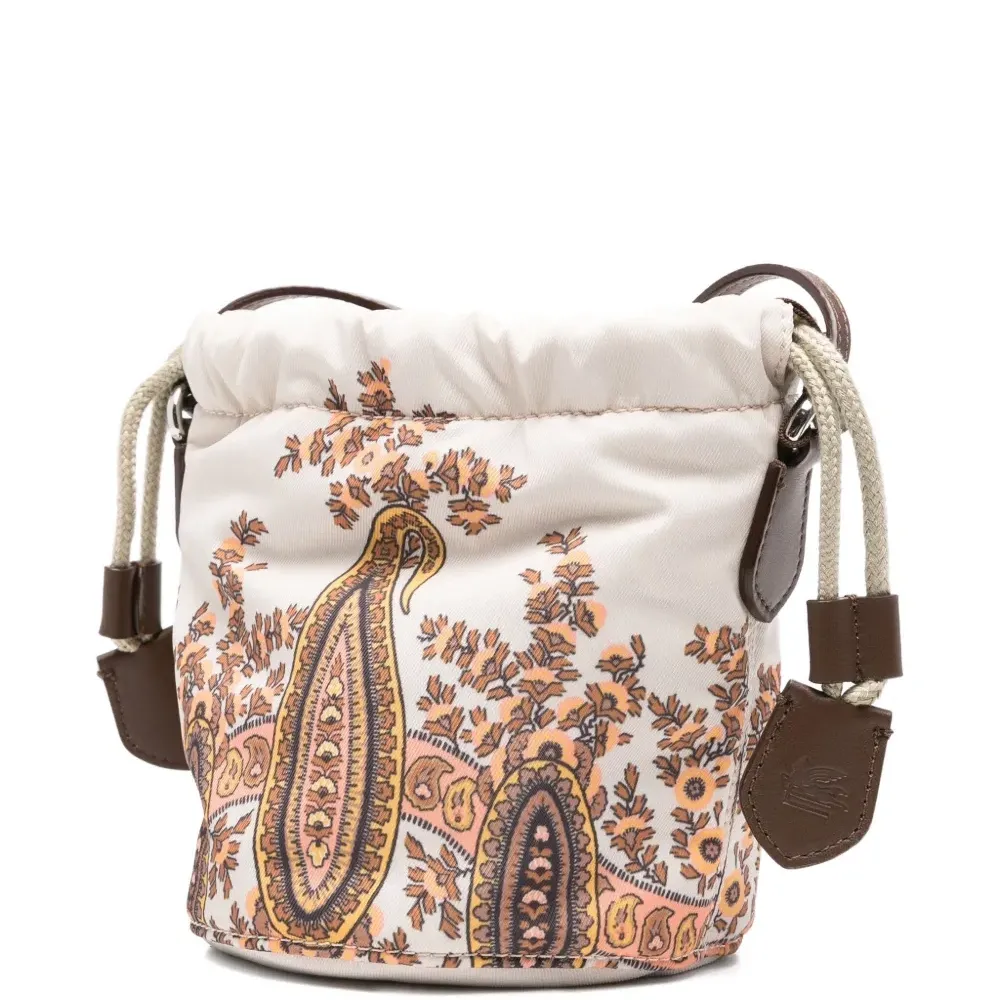 сумка на плечо с кулиской и принтом пейсли