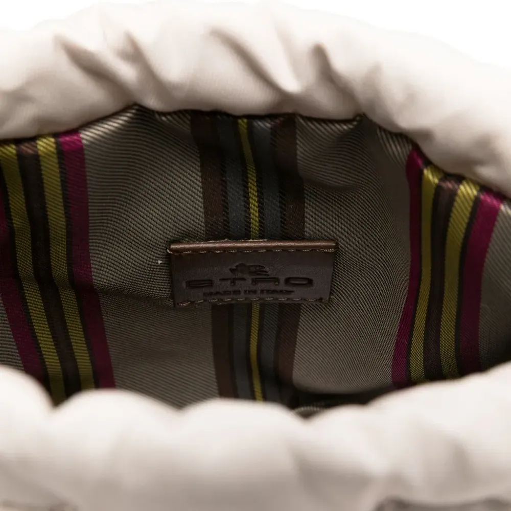 сумка на плечо с кулиской и принтом пейсли