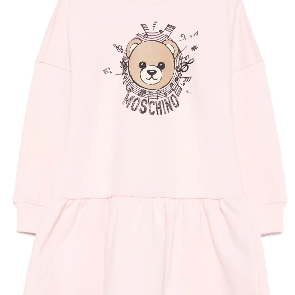 Платье с оборками и принтом Teddy Bear