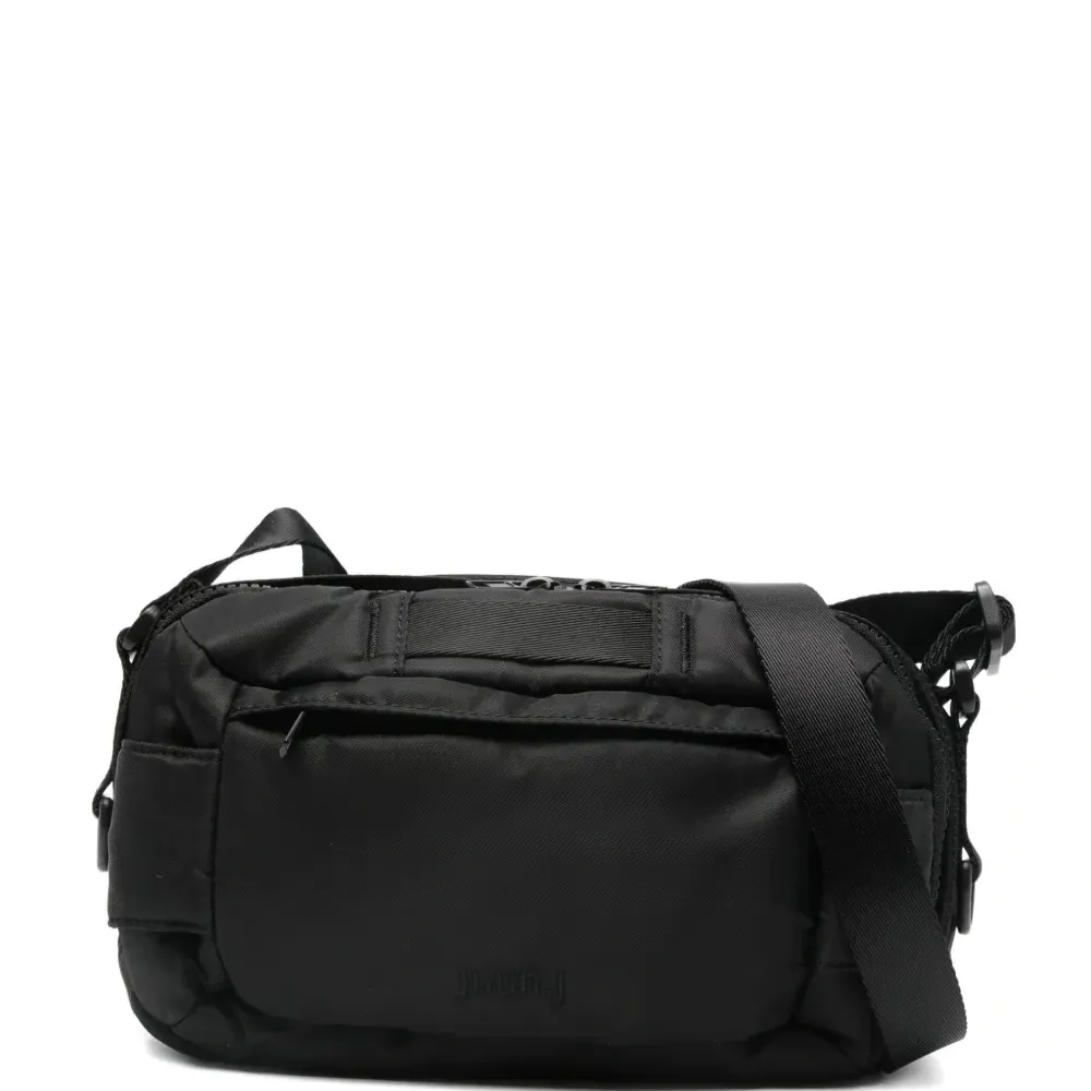 дутая сумка на плечо на молнии