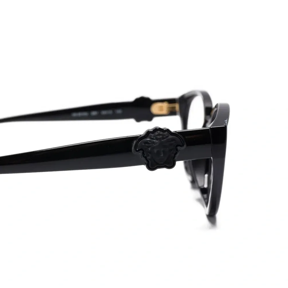 Очки в оправе 'кошачий глаз' с декором Medusa Очки в оправе 'кошачий глаз' с декором Medusa