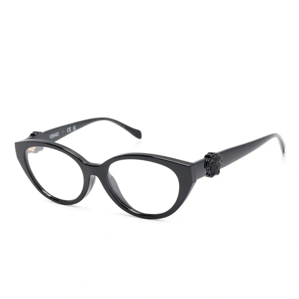 Очки в оправе 'кошачий глаз' с декором Medusa Очки в оправе 'кошачий глаз' с декором Medusa