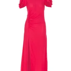 платье мини с декоративными пуговицами