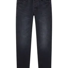 Джинсы P001 с логотипом из страз