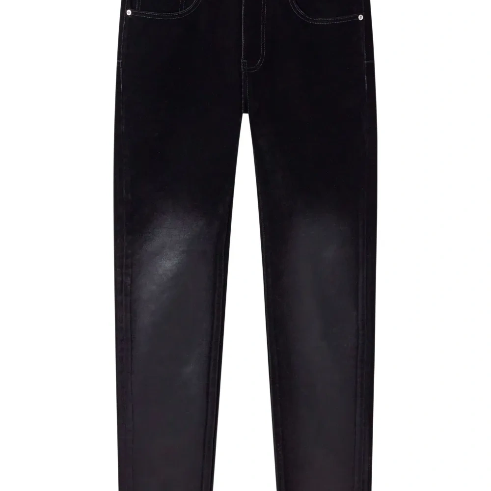 Джинсы P001 с эффектом потертости