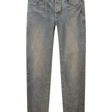 Джинсы P001 с эффектом потертости