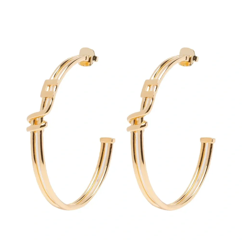 Серьги-кольца с логотипом Серьги-кольца с логотипом