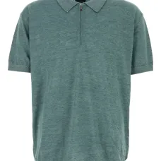 Рубашка поло с воротником на молнии