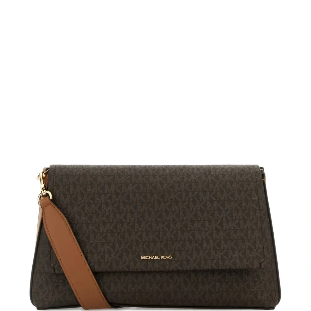 Маленькая сумка через плечо с монограммой