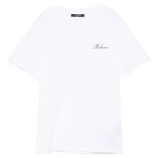 Футболка с отделкой в рубчик