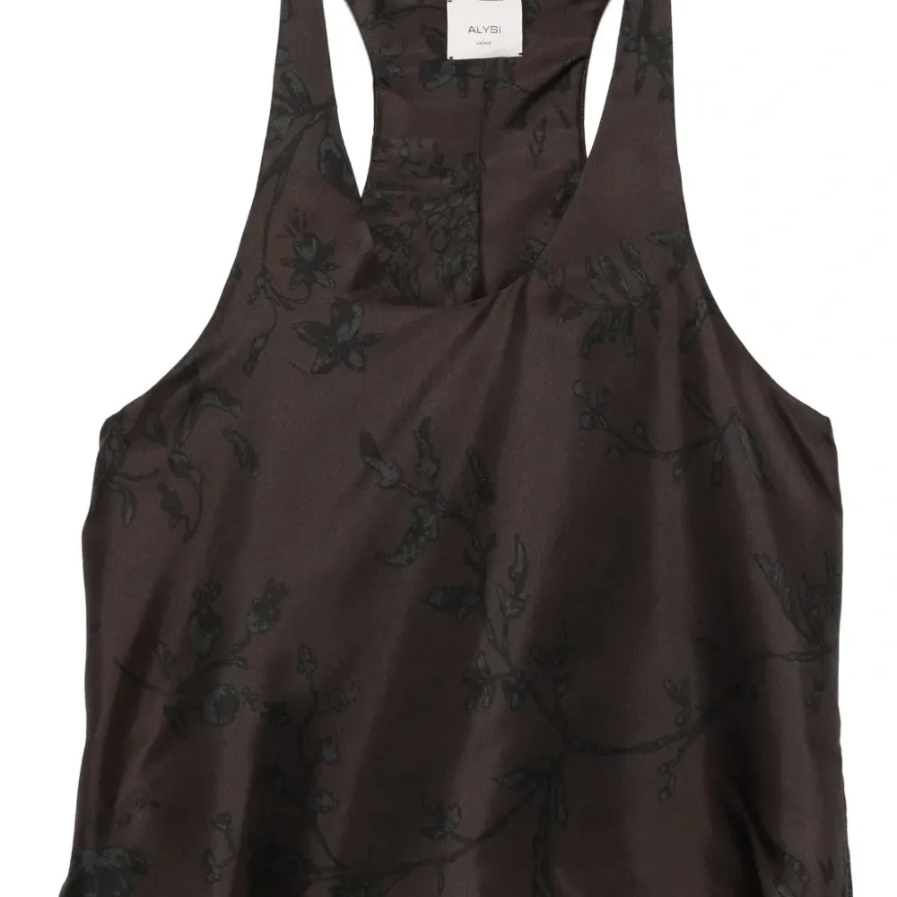 жаккардовый топ с цветочным узором