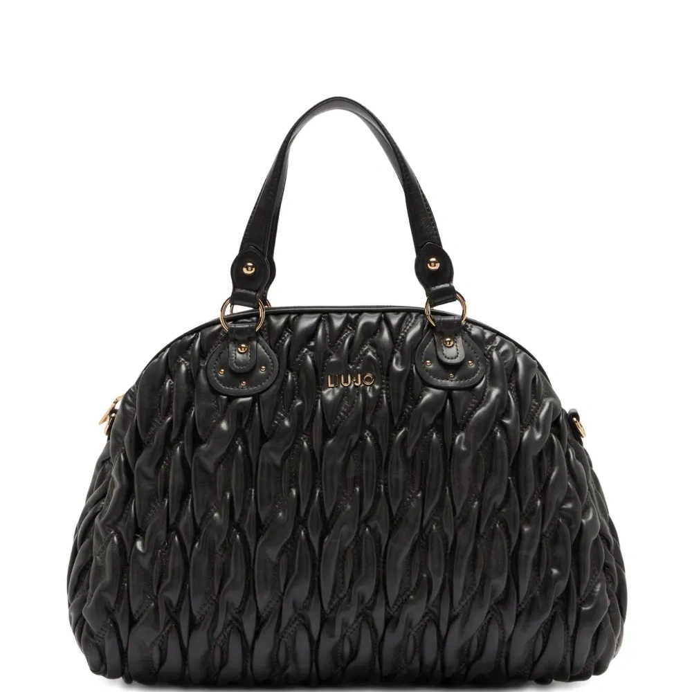 Стеганая сумка-тоут среднего размера Стеганая сумка-тоут среднего размера