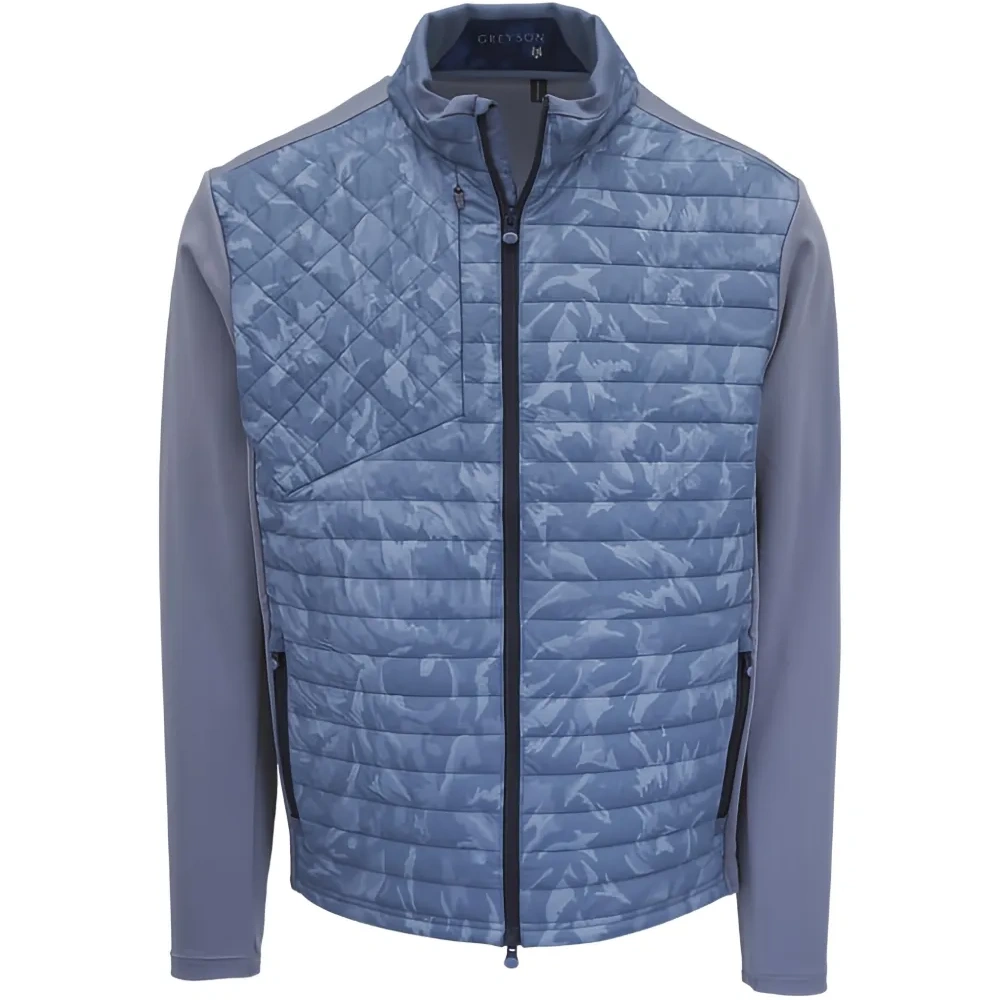 Стеганая куртка с камуфляжным принтом