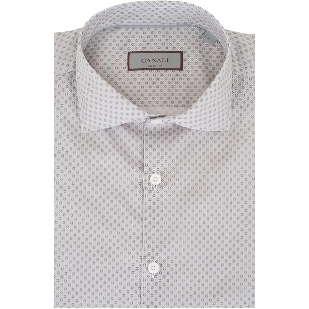 Хлопковая рубашка с принтом в виде медальонов