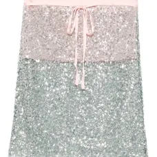 Юбка с кулиской и пайетками