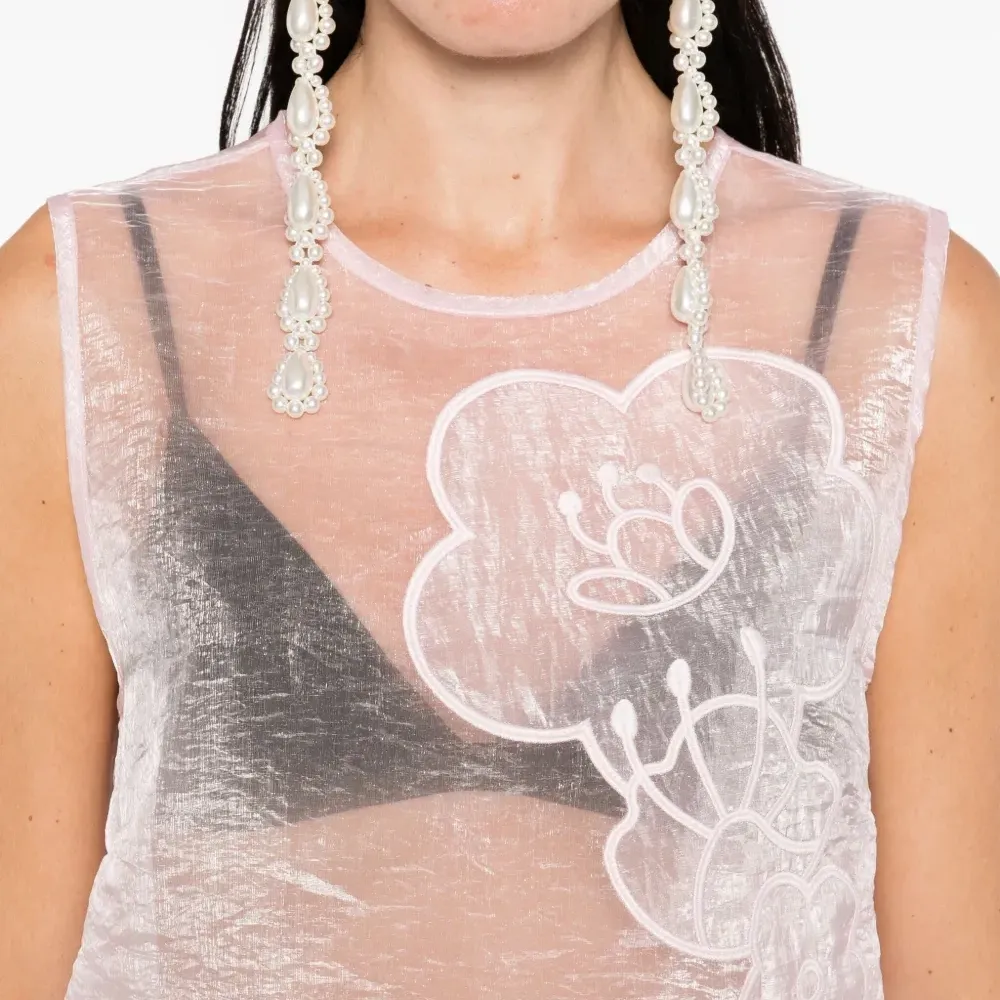 Декорированный топ без рукавов